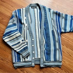 COOGI 90s Inspired Knit Cardigan Sweater